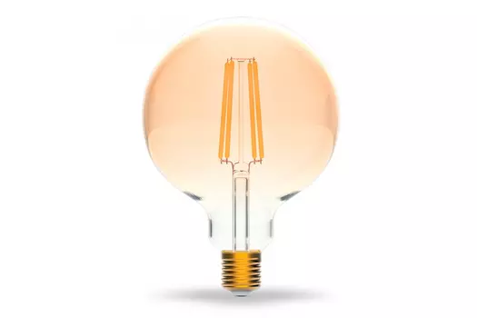 Умная лампа gauss 0, 7Вт, 740лм, 2500, E27, WiFi, золото (1320112)