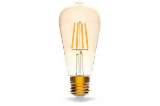 Умная лампа gauss 0, 7Вт, 740лм, 2500K, E27, WiFi, золото (1290112)