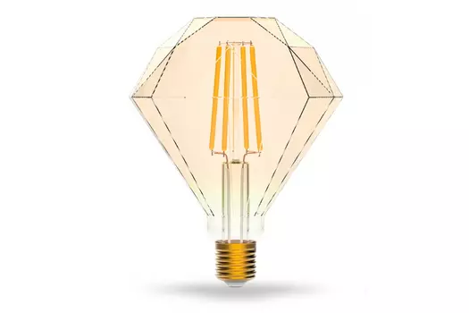 Умная лампа gauss Diamond Golden, 7Вт, 740лм, 2700 K, E27, WiFi, золото (1350112)