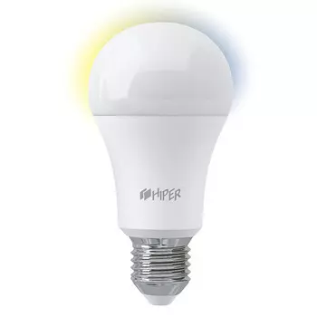 Умная лампа HIPER IoT A61 White, 12Вт, 1020лм, 2700/6500K, E27, WiFi, белый (HI-A61W)