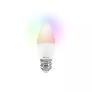 Умная лампа HIPER IoT LED A2 RGB, 6Вт, 520лм, 2700-6500K, E27, WiFi, белый (IoT LED A2)