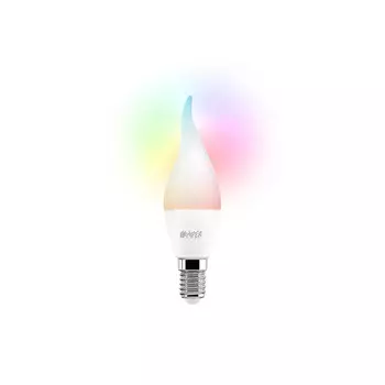 Умная лампа HIPER IoT LED C2 RGB, 6Вт, 520лм, 2700-6500K, E14, WiFi, белый (IoT LED C2 RGB)