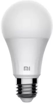 Умная лампа Xiaomi Mi LED Smart Bulb Warm White (XMBGDP01YLK), 8Вт, 810лм, 2700 K, E27, WiFi, белый (GPX4026GL)
