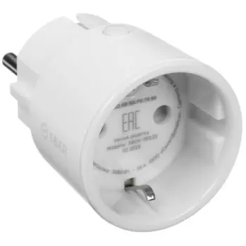 Умная розетка SBER SBDV-00123, 3.68 Вт, 16А, WiFi, белый (SBDV-00123)