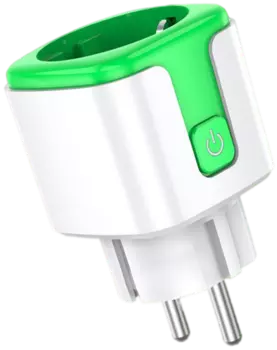 Умная розетка SmartiNext SN-SP20AG, 4.4 кВт, 20А, Bluetooth/WiFi, белый/зеленый (SN-SP20AG)