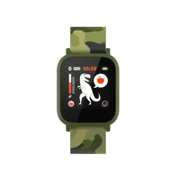 Умные часы детские Canyon My Dino, 1.3" IPS, зеленый камуфляж (CNE-KW33GB)