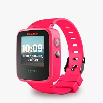 Умные часы детские GEOZON Aqua, 1.44", IPS, розовый (G-W04PNK)