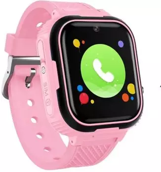 Умные часы детские GEOZON JUNIOR, 1.44 " TFT, черный/розовый (G-W11PNKB)