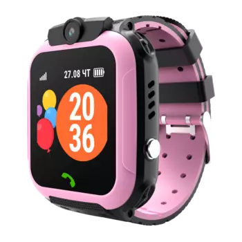 Умные часы детские GEOZON Lite Plus, 1.44" IPS, розовый (G-W18PNK)