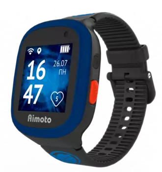 Умные часы детские Кнопка жизни Aimoto MARVEL Hero, 1.44 " TFT, черный/синий (9301109)