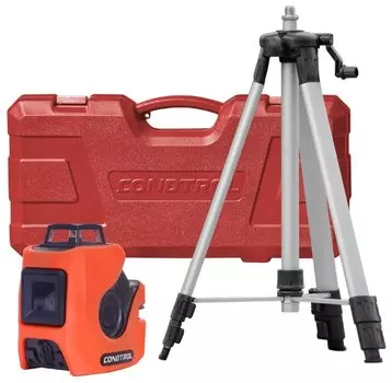 Уровень лазерный (нивелир) линейный, до 20 м, 0.3 мм/м, самовыравнивание, 3xАА, кейс, Condtrol Neo (1-2-138)