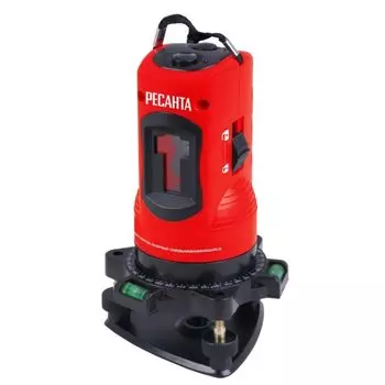 Уровень лазерный (нивелир) линейный, до 40 м, 0.5 мм/м, самовыравнивание, 3xАА, Ресанта ПЛ-2 (61/10/522)