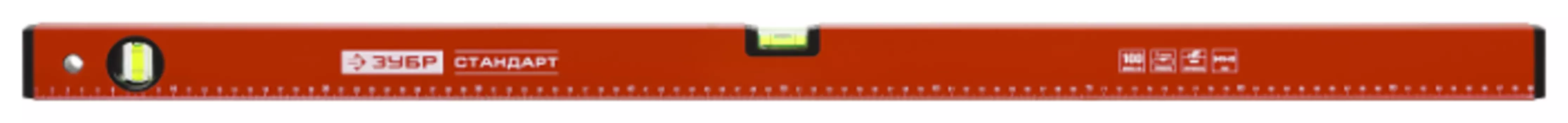Уровень ручной брусковый 1м, точность 1 мм/м, 2 глазка, ЗУБР Стандарт (34588-100)
