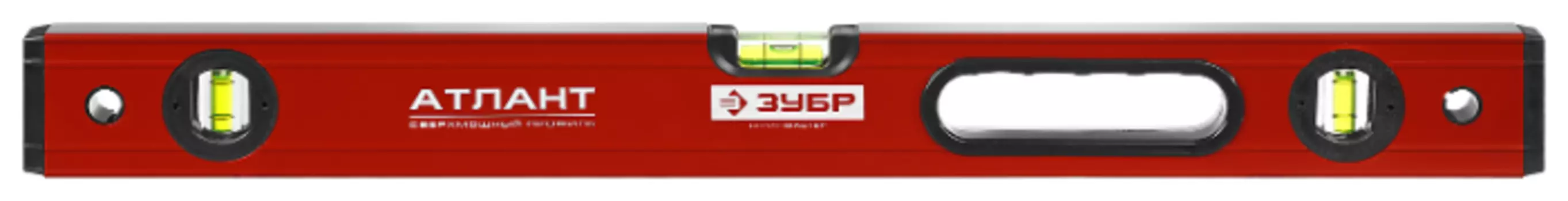 Уровень ручной брусковый 60см, точность 1 мм/м, 3 глазка, ЗУБР Атлант (34585-060)