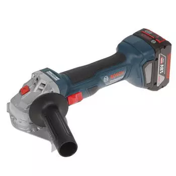 УШМ (болгарка) BOSCH 06019H90R1, аккумуляторная, 125мм, 11000 об/мин, Li-Ion, 18В, 4 А*ч, кейс, 1.6кг (06019H90R1)