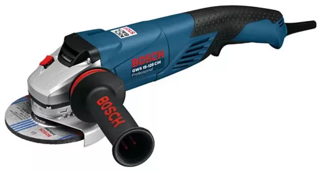 УШМ (болгарка) BOSCH GWS 15-125 CIH, сетевая, 1500Вт, 125мм, 11000 об/мин, 2.3 кг (0.601.830.222)