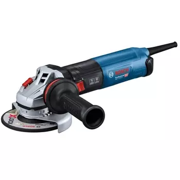 УШМ (болгарка) BOSCH GWS 17-125 S, сетевая, 1.7 кВт, 12.5 см, 11500 об/мин, регулировка частоты вращения, 2.5 кг (06017D0300)