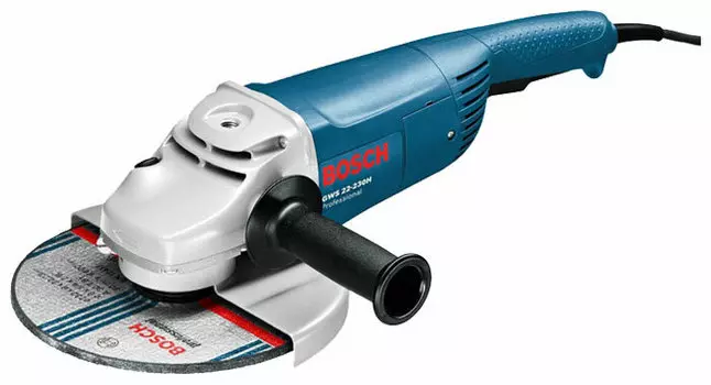 УШМ (болгарка) BOSCH GWS 22-230 JH Professional, сетевая, 2200Вт, 230мм, 6500 об/мин, 5.2кг (0601882203)