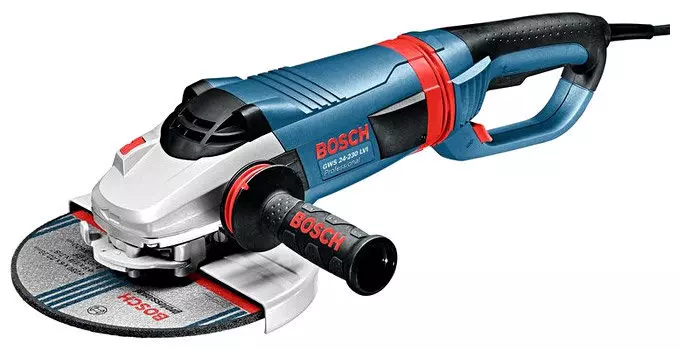 УШМ (болгарка) BOSCH GWS 24-230 LVI, сетевая, 2400Вт, 230мм, 6500 об/мин, 5.5кг (0.601.893.F00)