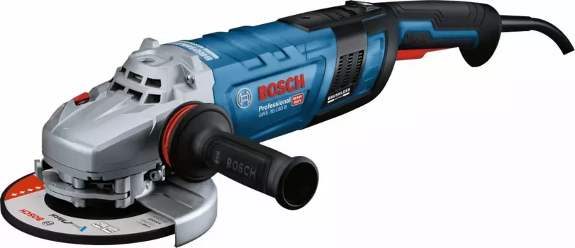 УШМ (болгарка) BOSCH GWS 30-180 B, сетевая, 2.8 кВт, 18 см, 8500 об/мин, регулировка частоты вращения, 5.7 кг (06018G0000)