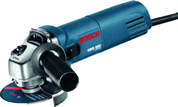 УШМ (болгарка) BOSCH GWS 660 Professional, сетевая, 660Вт, 125мм, 11000 об/мин, 1.9кг (060137508N)