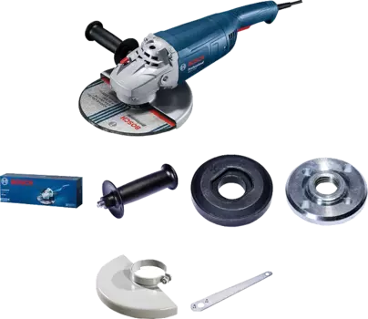 УШМ (болгарка) BOSCH Professional GWS 2200, сетевая, 2200Вт, 180мм, 8500 об/мин, 5.2кг (06018C00R0)