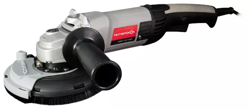 УШМ (болгарка) Интерскол МШУ-125/1400Э, сетевая, 1400Вт, 125мм, 9500 об/мин (380.1.0.00)