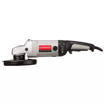 УШМ (болгарка) Интерскол УШМ-180/1800М, сетевая, 1800Вт, 180мм, 8000 об/мин, 3.8кг (59.1.1.00)