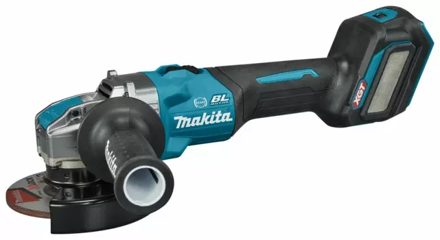 УШМ (болгарка) Makita GA041GZ01, аккумуляторная, 12.5 см, 8500 об/мин, Li-Ion, 40 В, регулировка частоты вращения, 2.1 кг (GA041GZ01), поставляется без аккумуляторов и зарядного устройства