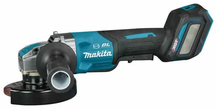 УШМ (болгарка) Makita GA044GZ01, аккумуляторная, 12.5 см, 8500 об/мин, Li-Ion, 40 В, регулировка частоты вращения, 2.1 кг (GA044GZ01), поставляется без аккумуляторов и зарядного устройства
