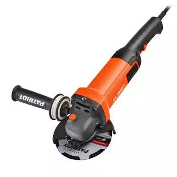 УШМ (болгарка) PATRIOT AG 128, сетевая, 1.3 кВт, 11.5 см, 11000 об/мин, 2.58 кг (110301128)