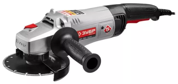 УШМ (болгарка) ЗУБР УШМ-150-1400 М3, сетевая, 1400Вт, 150мм, 8500 об/мин, 3.7кг