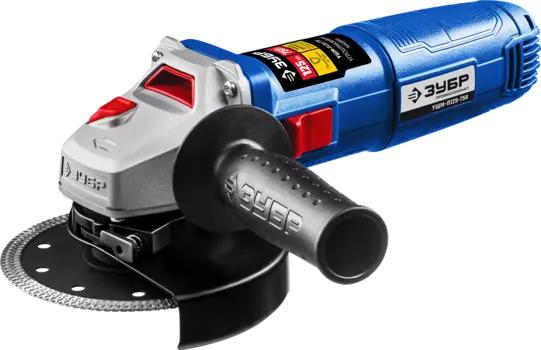 УШМ (болгарка) ЗУБР УШМ-П125-750, сетевая, 750Вт, 125мм, 11000 об/мин, 2.1кг (УШМ-П125-750)