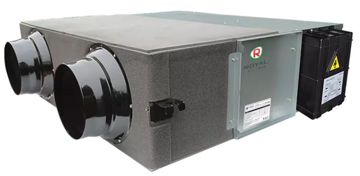 Установка приточно-вытяжной вентиляции - 1257 м/час, 440 Вт, 25 дБ, рекуператор, пульт ДУ, Royal Clima SOFFIO UNO RCS-1250-U (RCS-1250-U)