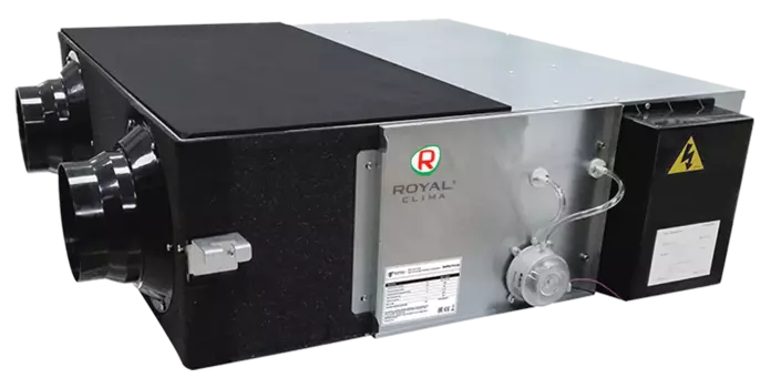 Установка приточно-вытяжной вентиляции - 508 м³/час, 0.107кВт, 25 дБ, рекуператор, пульт ДУ, Royal Clima SOFFIO PRIMO RCS-500-P (RCS-500-P)