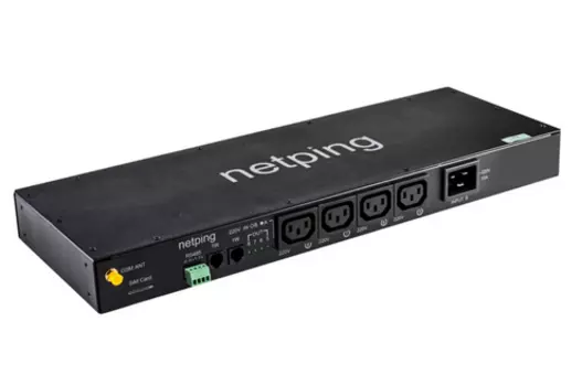 Устройство NetPing 8/PWR-220 v7 для удаленного управления питанием по сети Ethernet, с функцией автоматического ввода резерва, черный (8/PWR-220 v7.2/GSM3G)