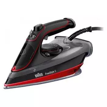 Утюг Braun FreeStyle 5 SI5057RD 2.7 кВт, длина шнура 2 м, красный/черный (SI5057RD)