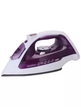 Утюг Energy EN-348 2.6 кВт, длина шнура 1.8 м, белый/фиолетовый (270081)