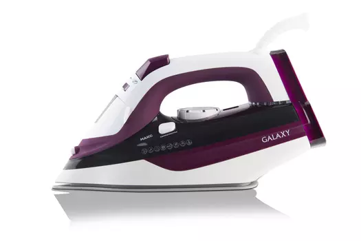 Утюг GALAXY GL6108 2400Вт, 2м, белый/бордовый (гл6108)