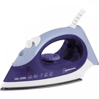 Утюг HomeStar HS-4002А 2.2 кВт, длина шнура 1.5 м, синий/белый (003854)