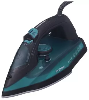 Утюг Hyundai H-SI01124 2.6 кВт, длина шнура 2 м, черный/зеленый (H-SI01124)
