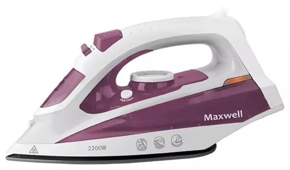 Утюг Maxwell MW-3058 2200Вт, 1.8м, белый/фиолетовый (MW-3058)