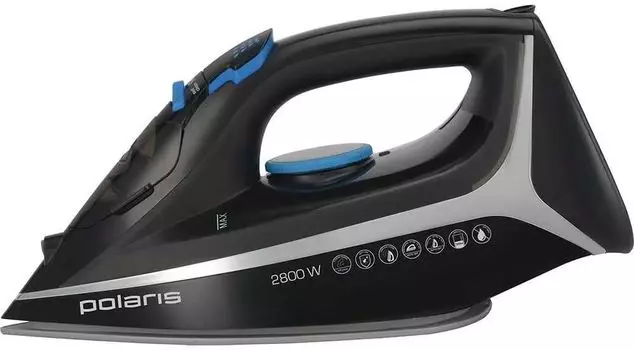Утюг Polaris PIR 2868AK 2.8 кВт, длина шнура 3 м, черный/серебристый (PIR 2868AK)