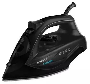 Утюг Scarlett SC-SI30K46 2.2 кВт, длина шнура 1.5 м, черный (SC-SI30K46)
