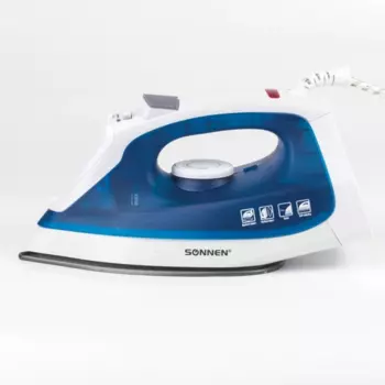 Утюг Sonnen SI-237A 1.8 кВт, длина шнура 1.5 м, синий/белый (453504)