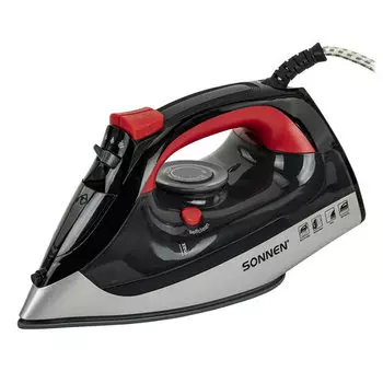 Утюг Sonnen SI-588 2.2 кВт, длина шнура 2 м, черный/красный (455279)