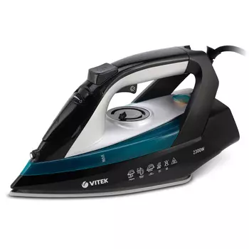 Утюг Vitek 8324-VT-01 2.3 кВт, длина шнура 1.8 м, черный/зеленый (8324-VT-01)