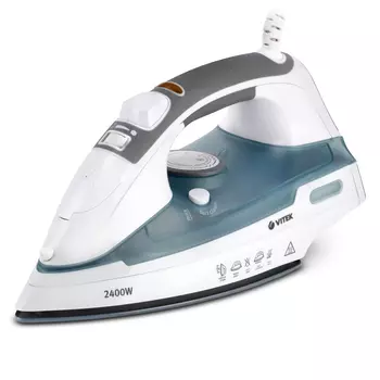 Утюг Vitek VT-1251 B 2.4 кВт, длина шнура 1.8 м, синий (VT-1251B)