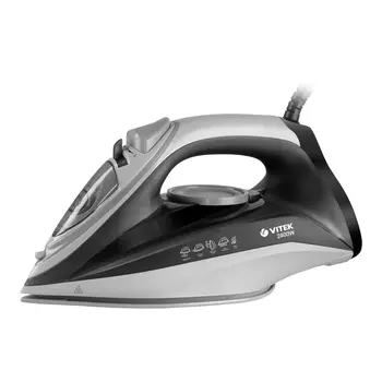 Утюг Vitek VT-8328 2.4 кВт, длина шнура 1.8 м, серый (VT-8328)