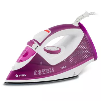 Утюг Vitek VT-8346 2.4 кВт, розовый (VT-8346)